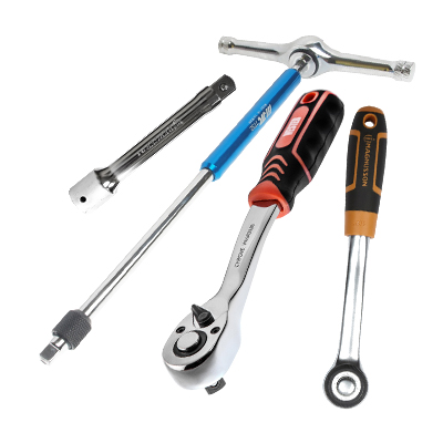 Трещотки, переходники, воротки, удлинители